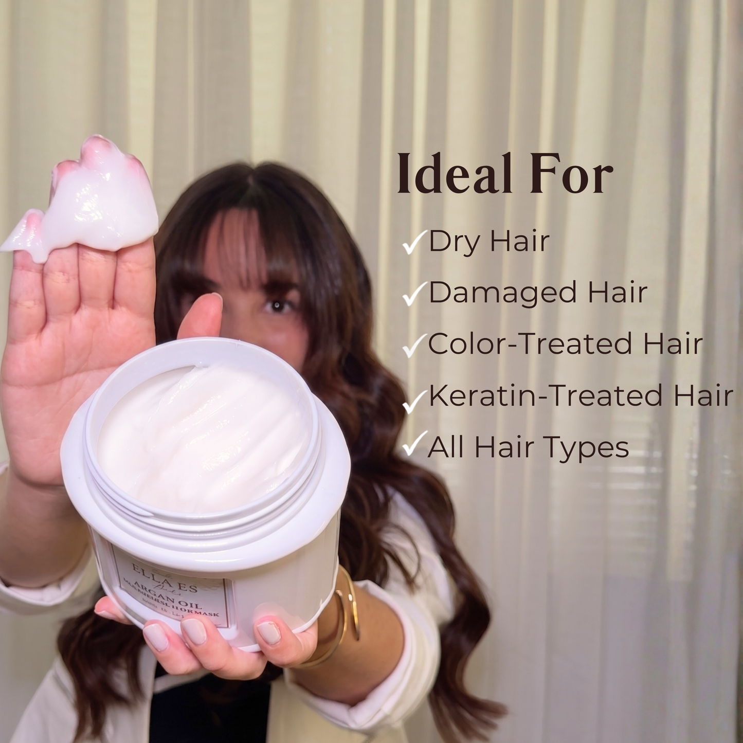 Ella Es Thalia Argan Oil Nourishing Hair Mask | Deep Repair & Hydration | 500g / 16.91 oz