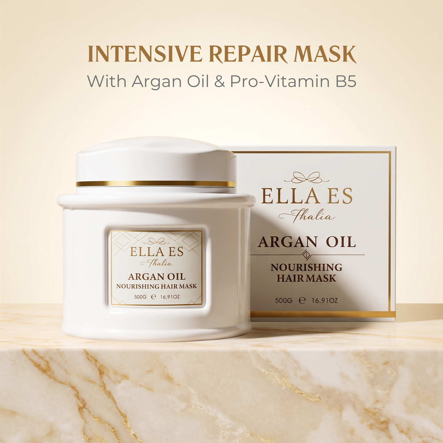 Ella Es Thalia Argan Oil Nourishing Hair Mask | Deep Repair & Hydration | 500g / 16.91 oz