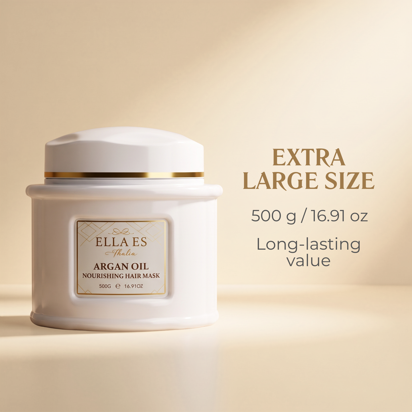 Ella Es Thalia Argan Oil Nourishing Hair Mask | Deep Repair & Hydration | 500g / 16.91 oz